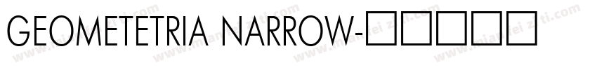 GEOMETETRIA NARROW字体转换